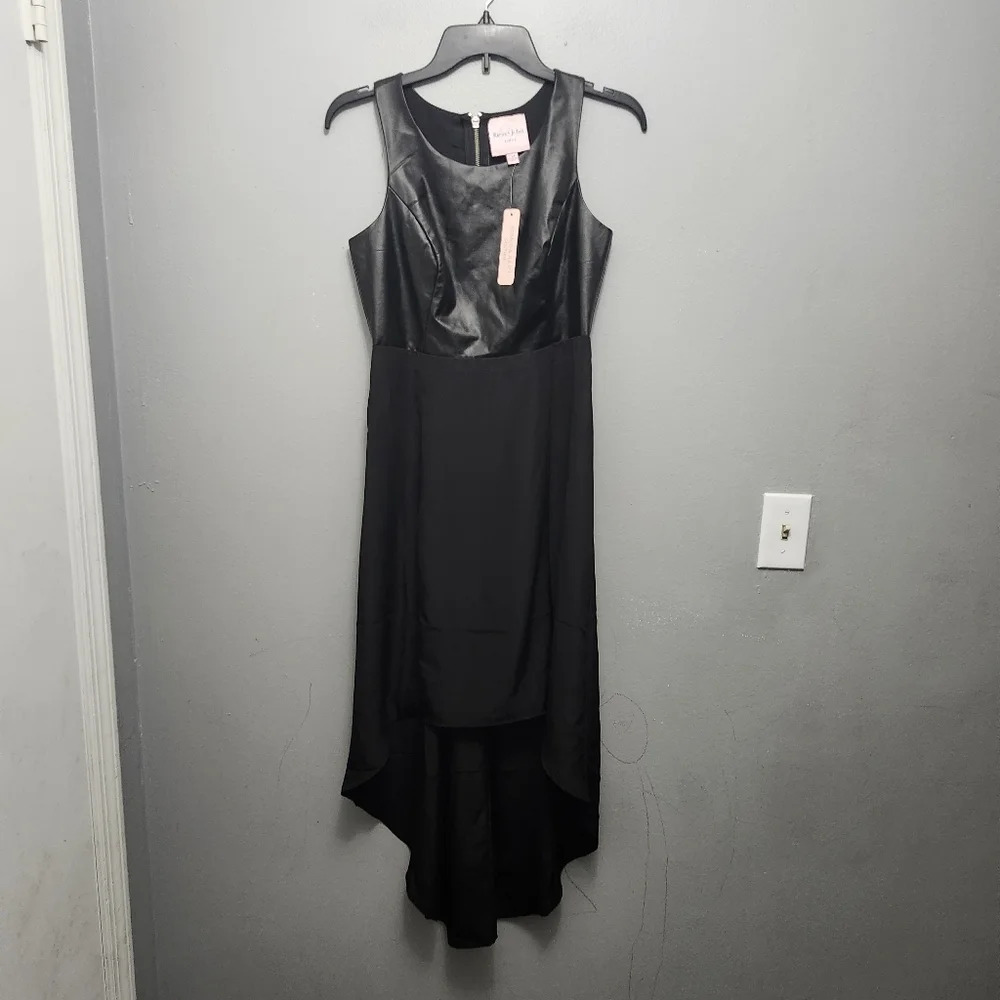 Romeo and Juliet couture women's high low black dress size S sleeveless …
